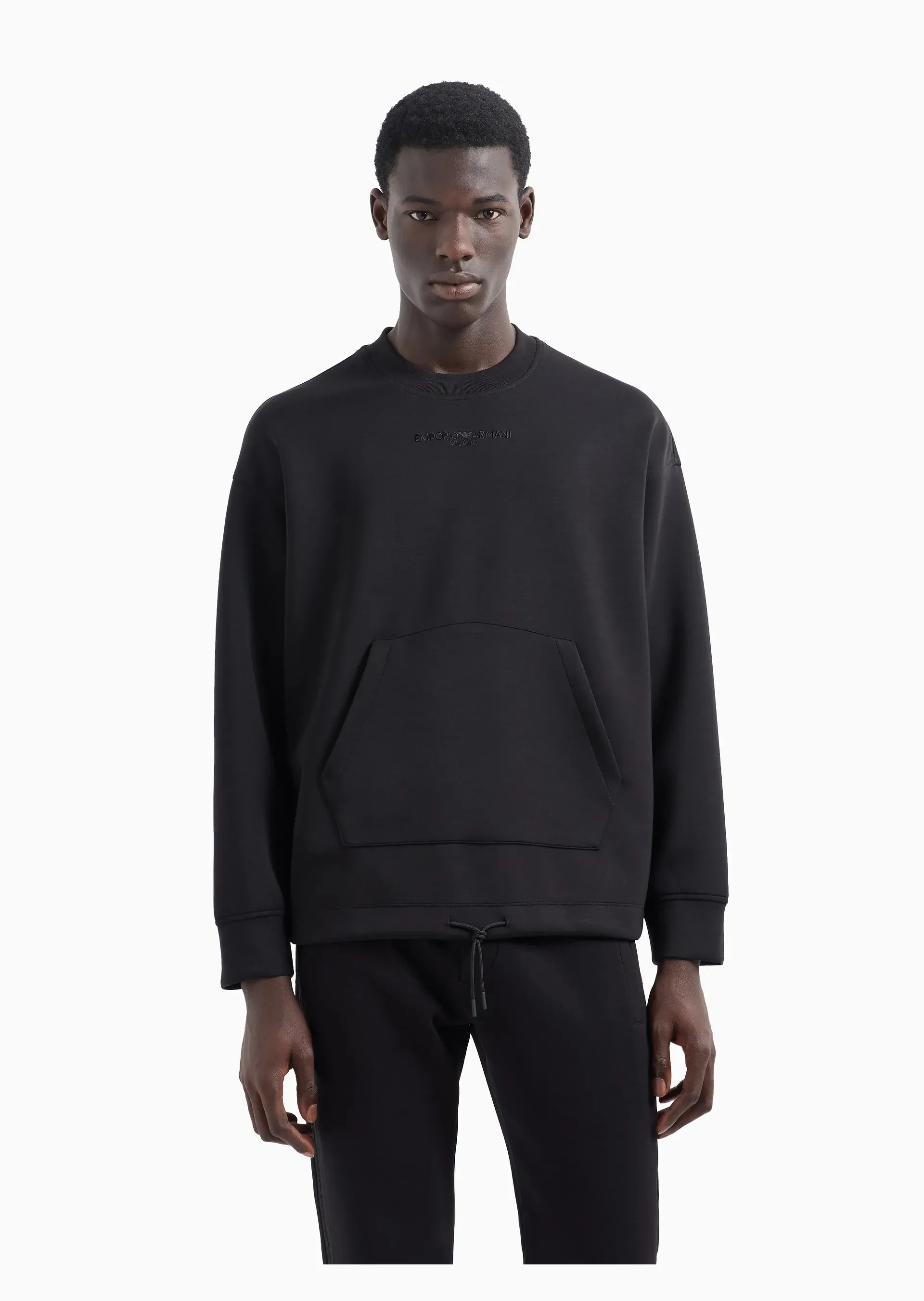 EMPORIO ARMANI  |Pullovers Street Style Long Sleeves Plain Hoodies