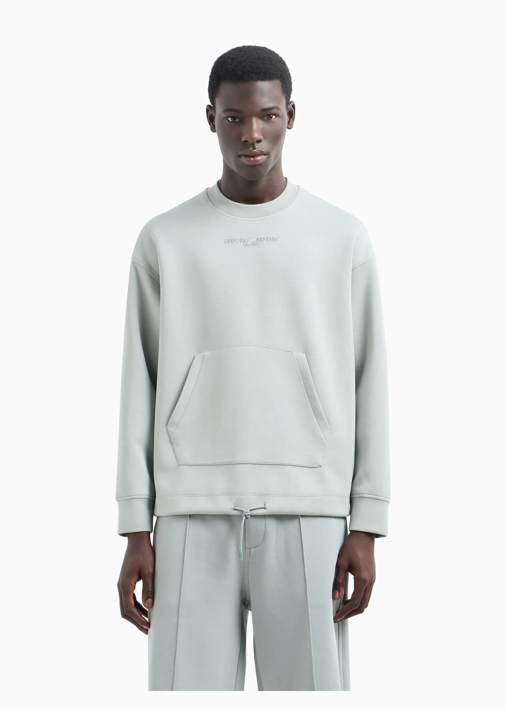 EMPORIO ARMANI  |Pullovers Street Style Long Sleeves Plain Hoodies