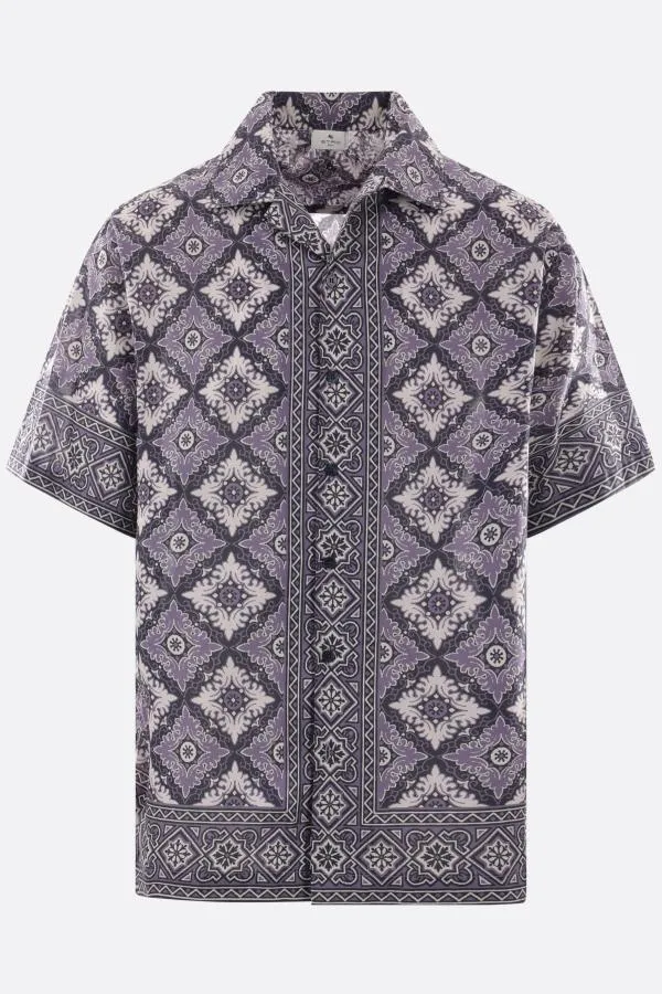 ETRO  |Short Sleeves Luxury Shirts