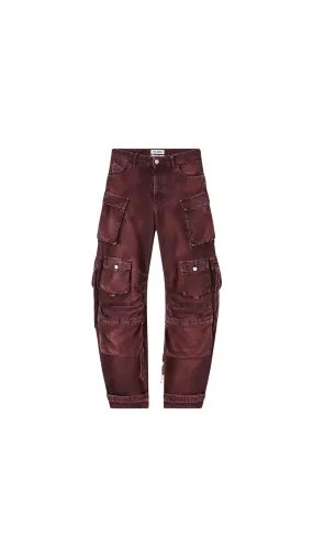 Fern Cargo Pants - Burgundy