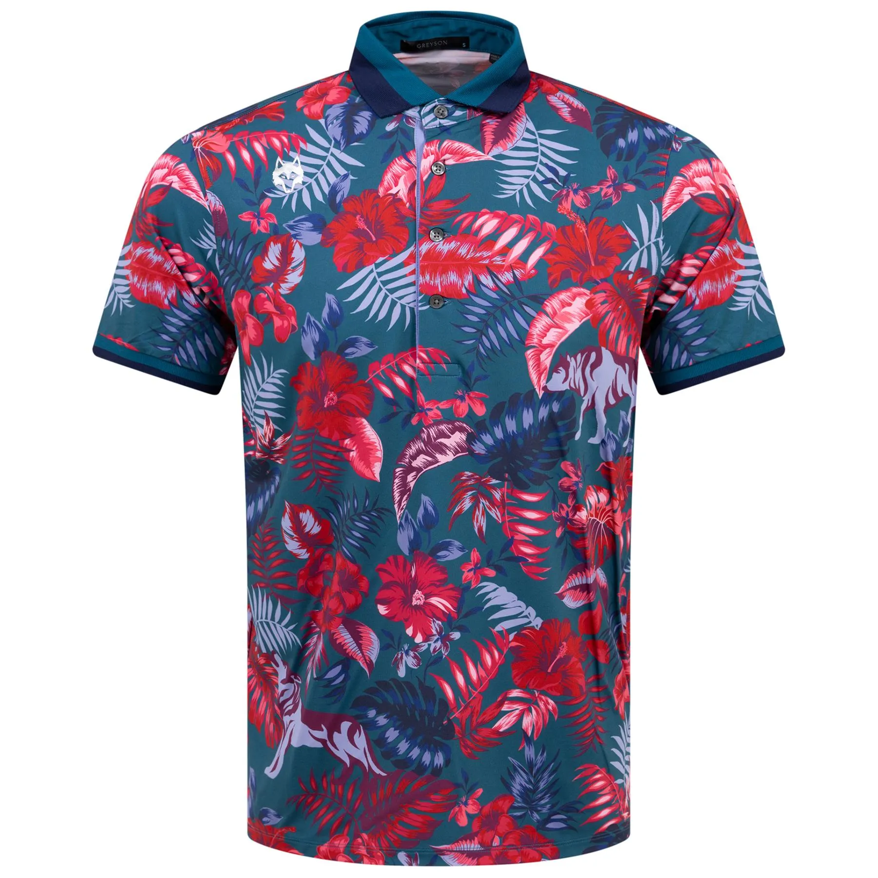 Floral Wolf Jungle Polo Sea Turtle - SU24