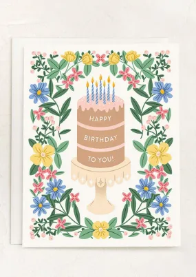 Garden Party Birthday Card