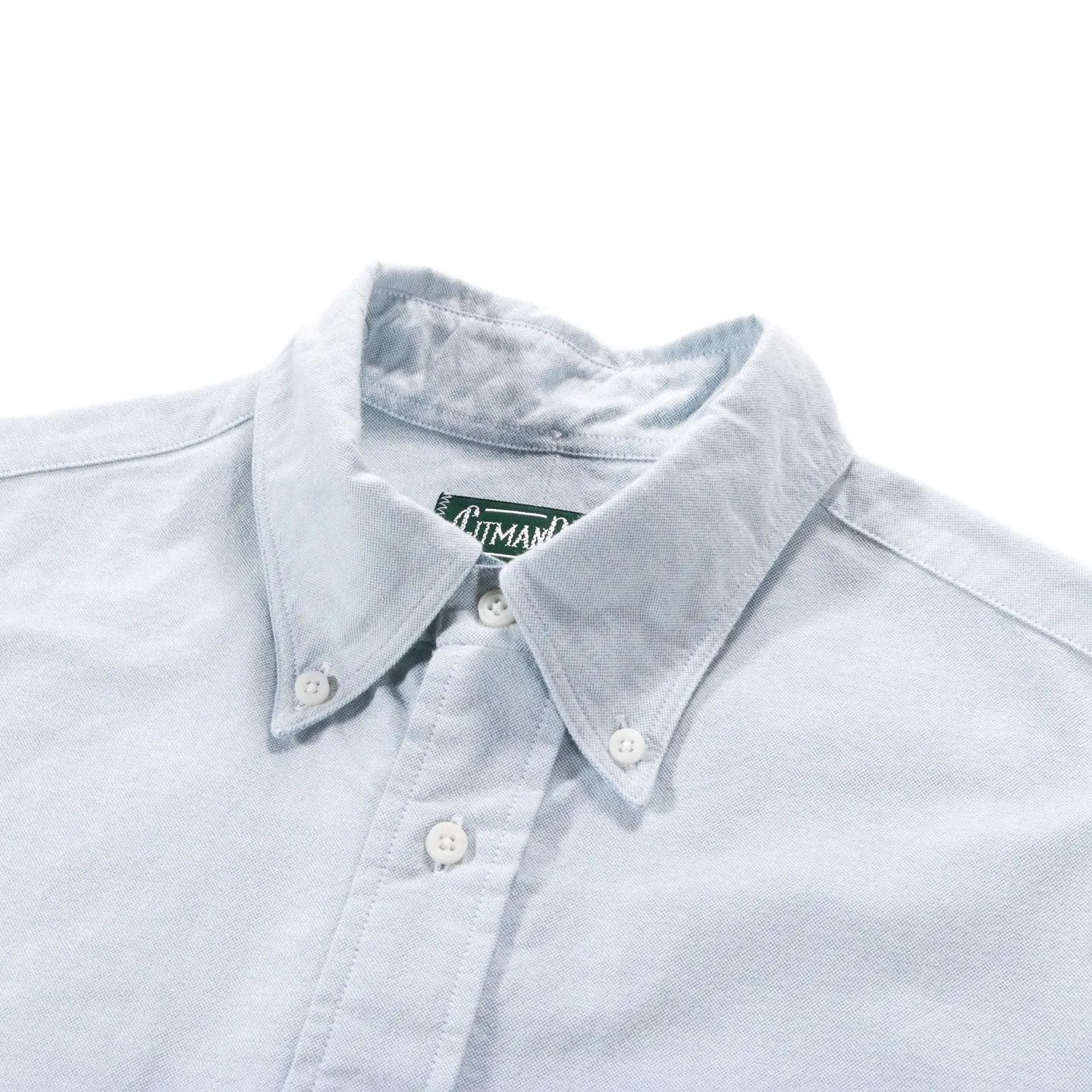 GITMAN VINTAGE BUTTON DOWN BLUE BRUSHED OXFORD