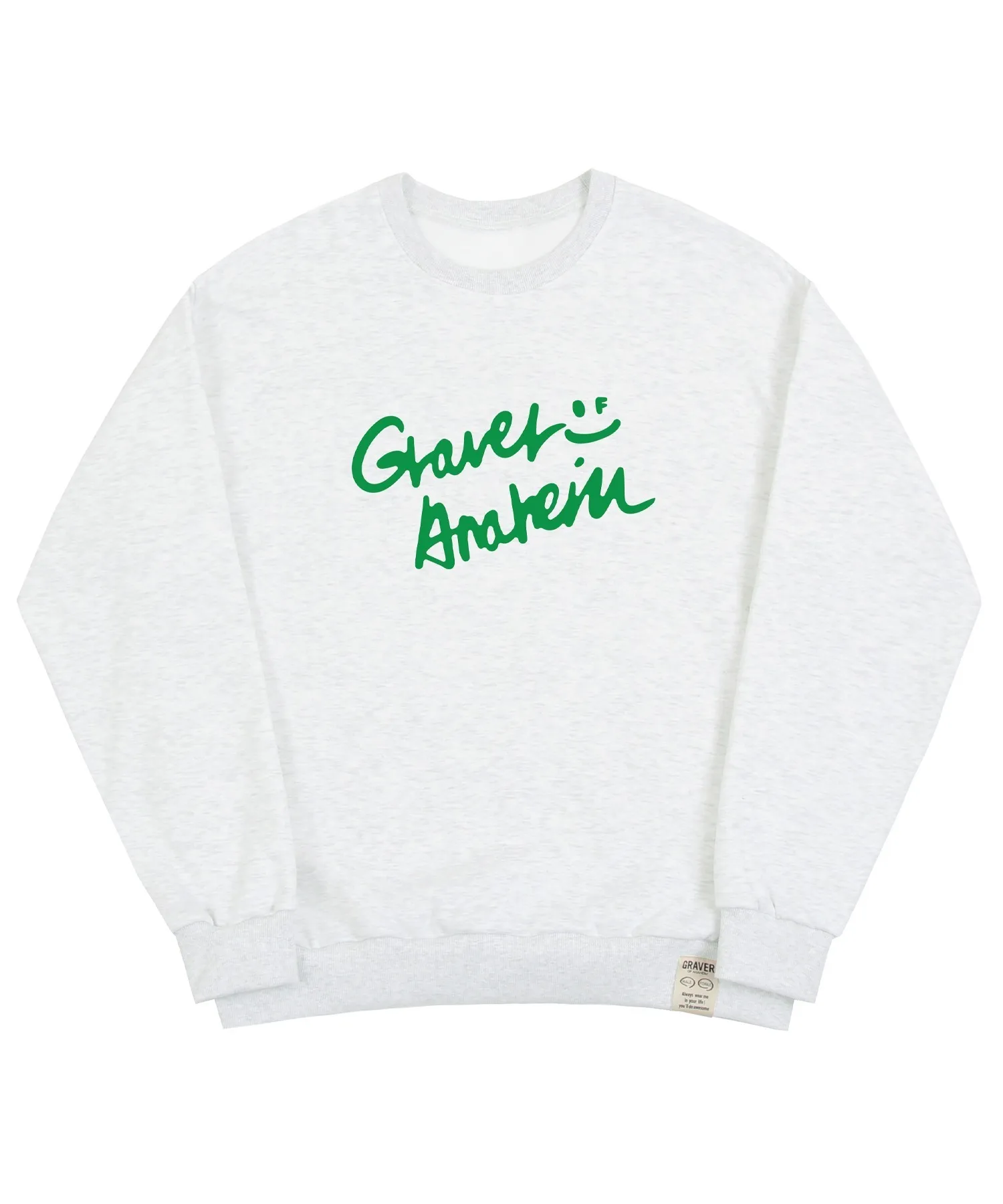 GRAVER  |Unisex Street Style Long Sleeves Cotton Logo Sweatshirts