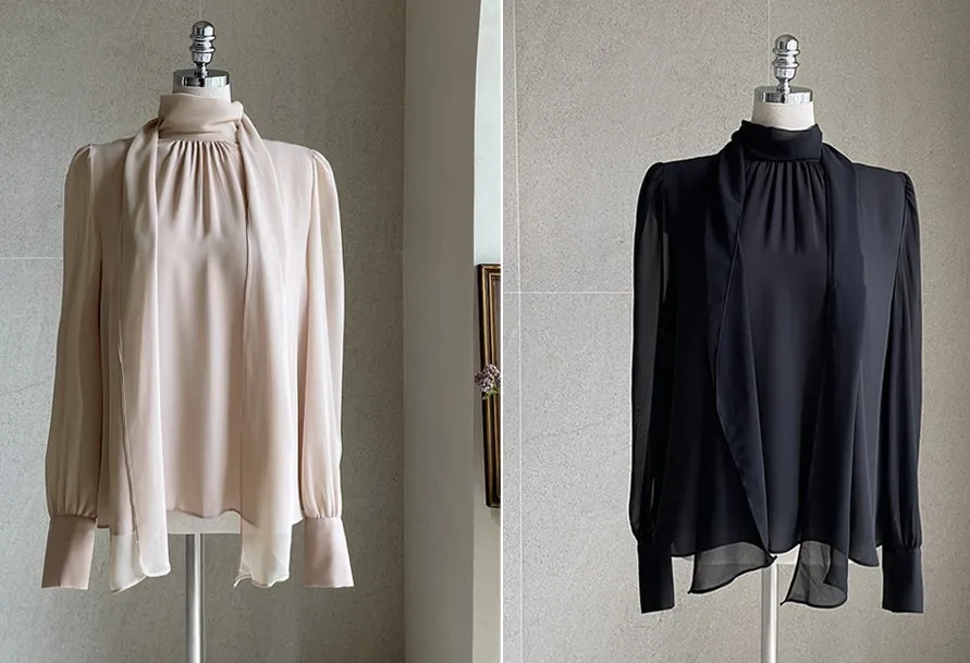 I AM MARI  |Long Sleeves Puff Sleeves Shirts & Blouses