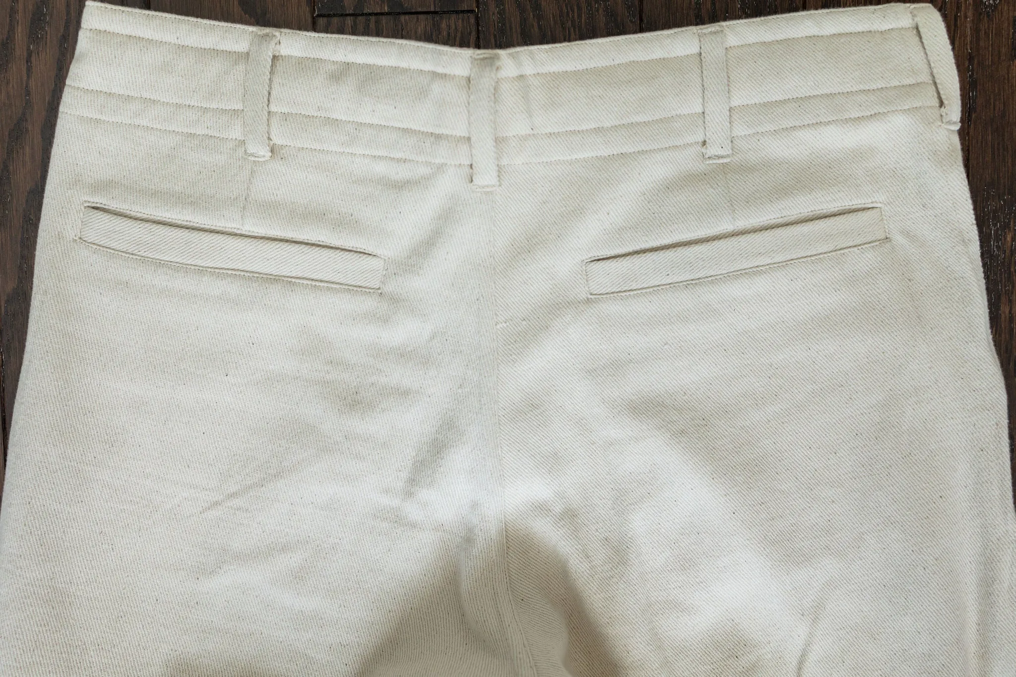 Indi + Ash Obelisk Pant - Handwoven Undyed Denim