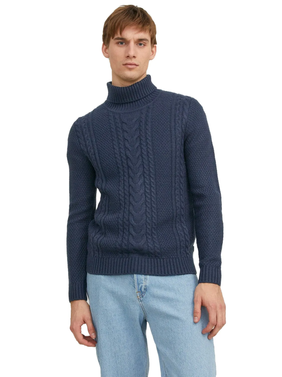 Jack & Jones Mens 'JJCRAIG' Roll Neck Knit Jumper