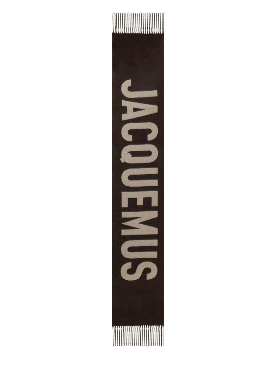 JACQUEMUS    WOOL SCARF WITH LOGO