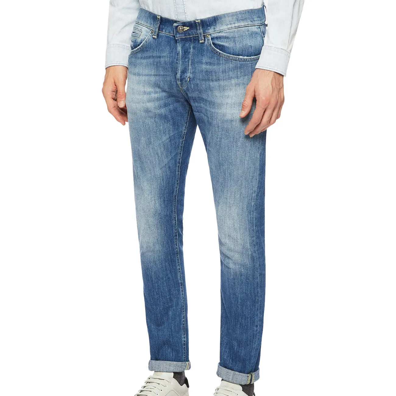 JEANS GEORGE Uomo Denim Chiaro