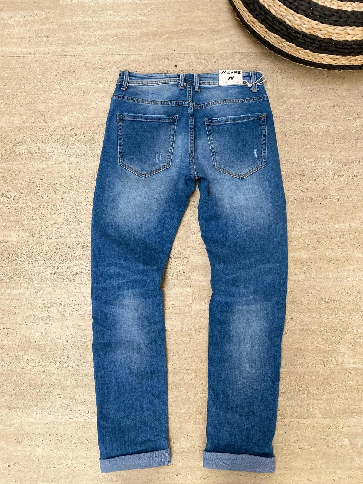 JEANS UOMO CON STRAPPI