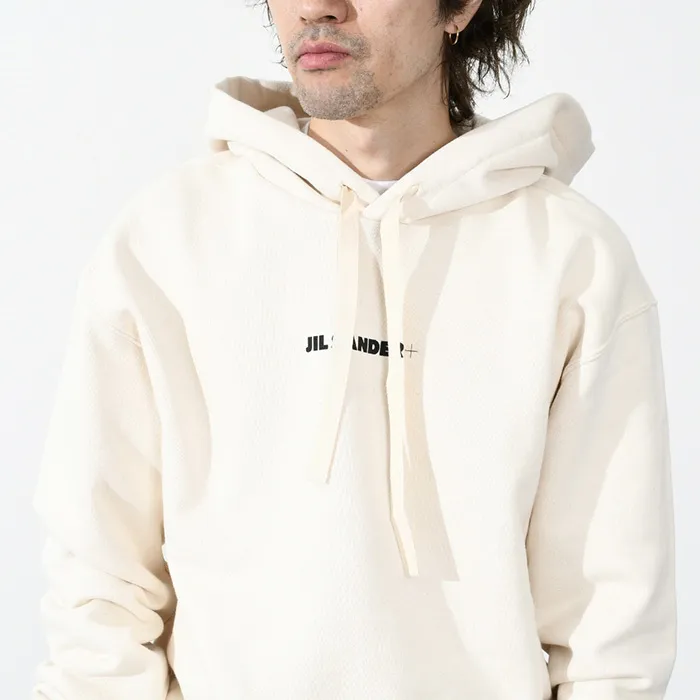 Jil Sander  |Pullovers Long Sleeves Plain Cotton Logo Designers Hoodies