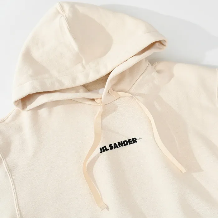 Jil Sander  |Pullovers Long Sleeves Plain Cotton Logo Designers Hoodies