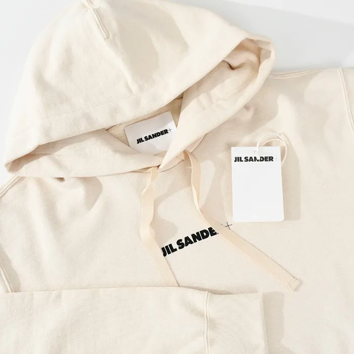 Jil Sander  |Pullovers Long Sleeves Plain Cotton Logo Designers Hoodies