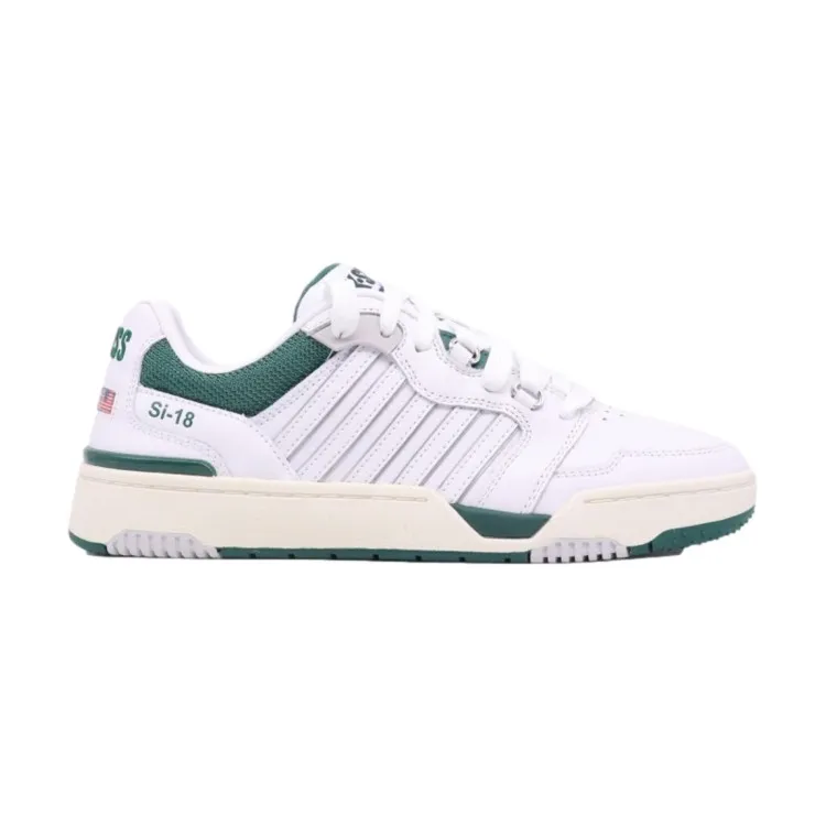 K-SWISS SI 18 RIVAL Scarpe Uomo Sneaker Stringate Bianco VERDE