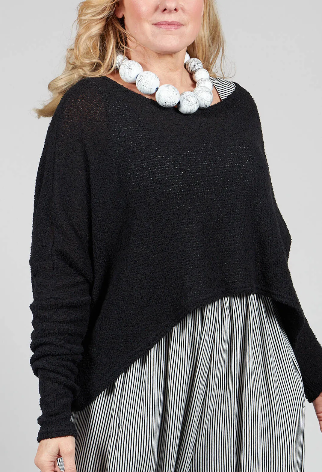 Knitted Jumper in Nero