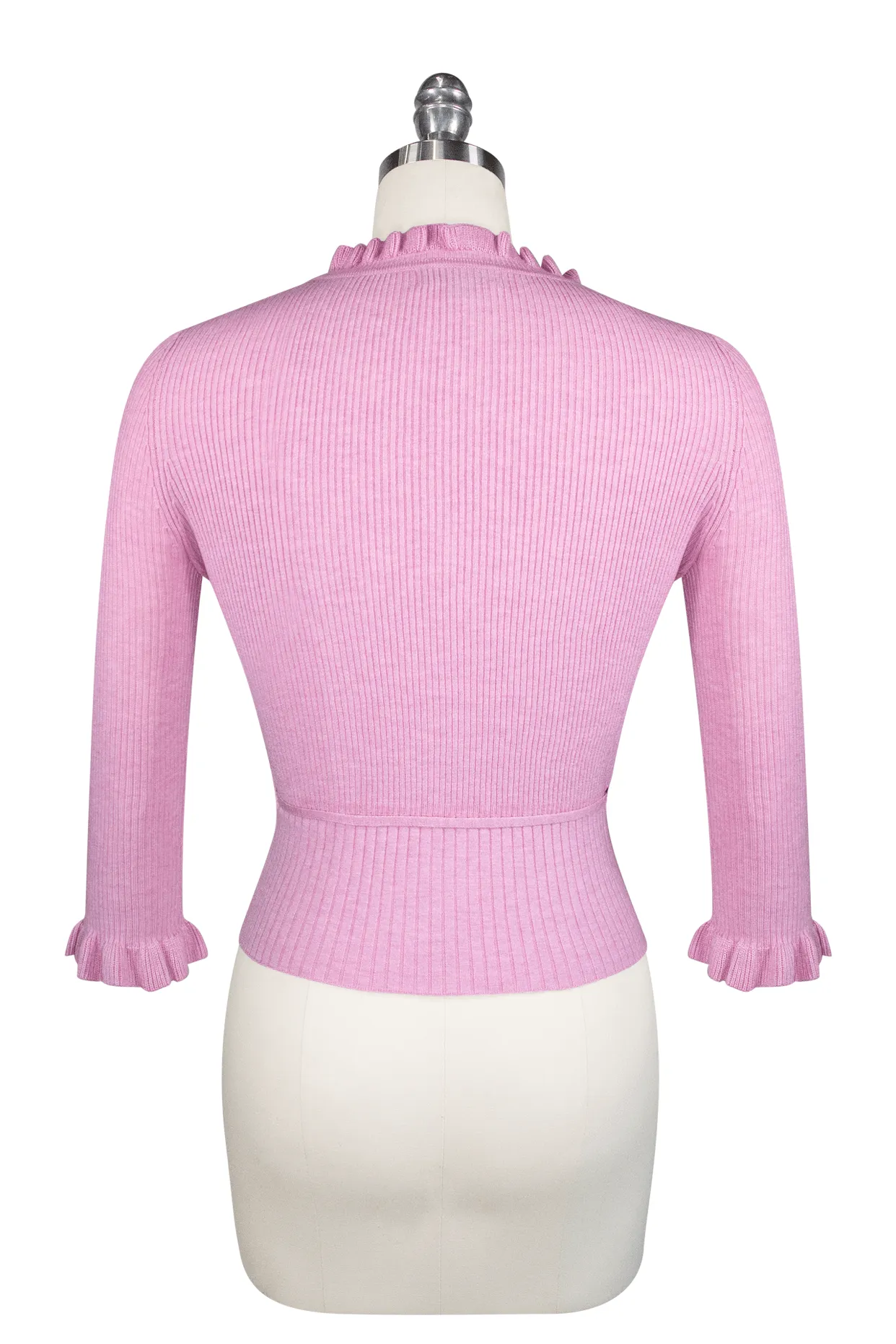 La Luna 3/4 Sleeve Knit Cardigan (Pink)