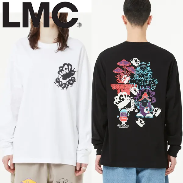 LMC  |Unisex Street Style Plain Cotton Logo T-Shirts