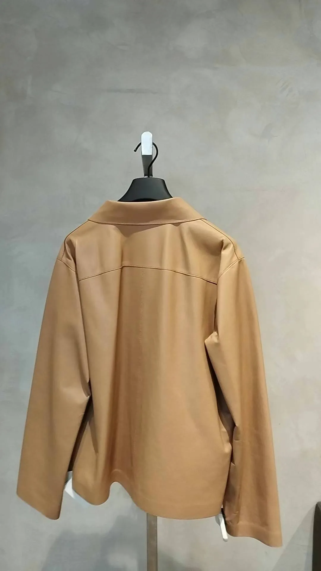 LOEWE  |Casual Style Long Sleeves Plain Leather Medium Oversized