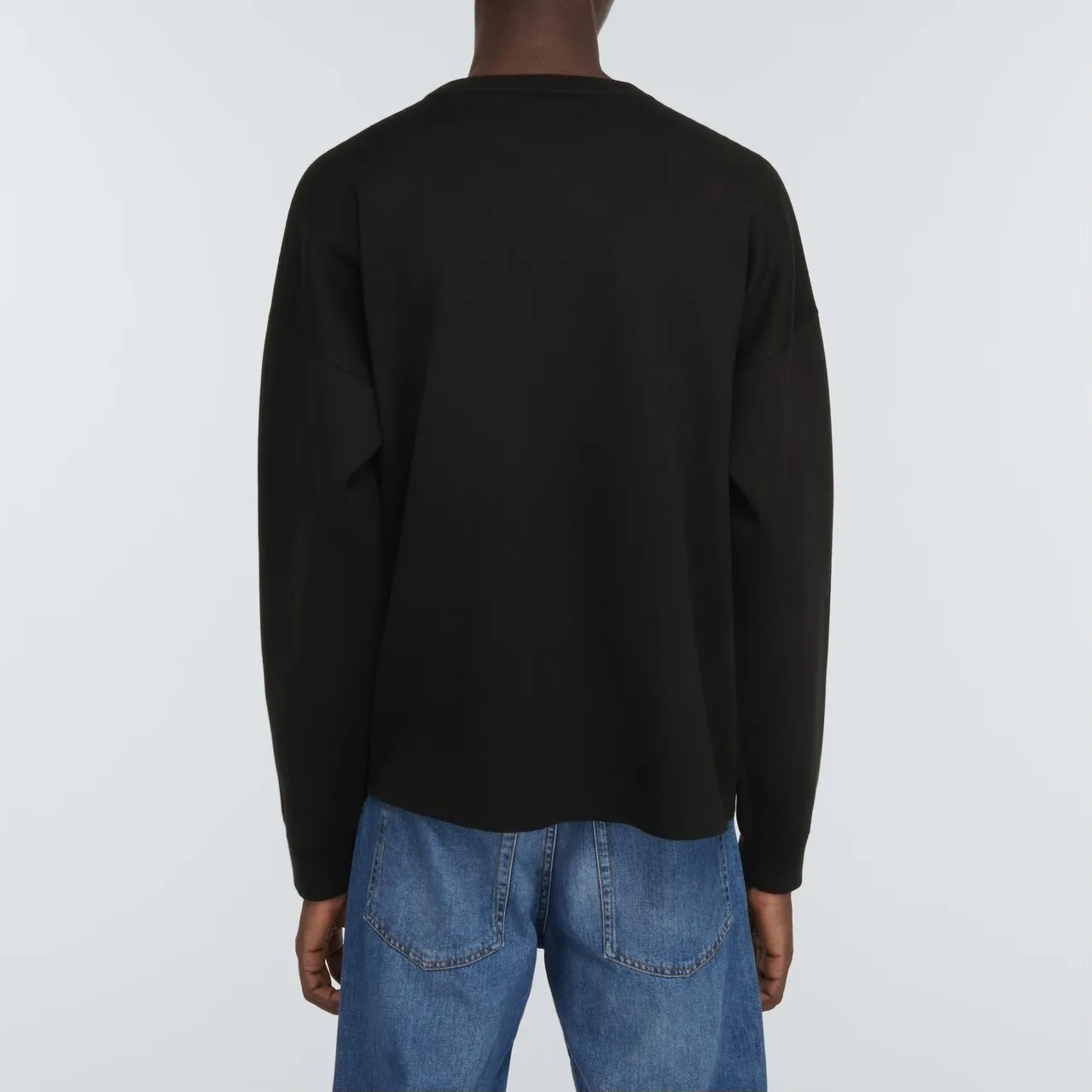 LOEWE  |Crew Neck Pullovers Long Sleeves Cotton Logo Luxury