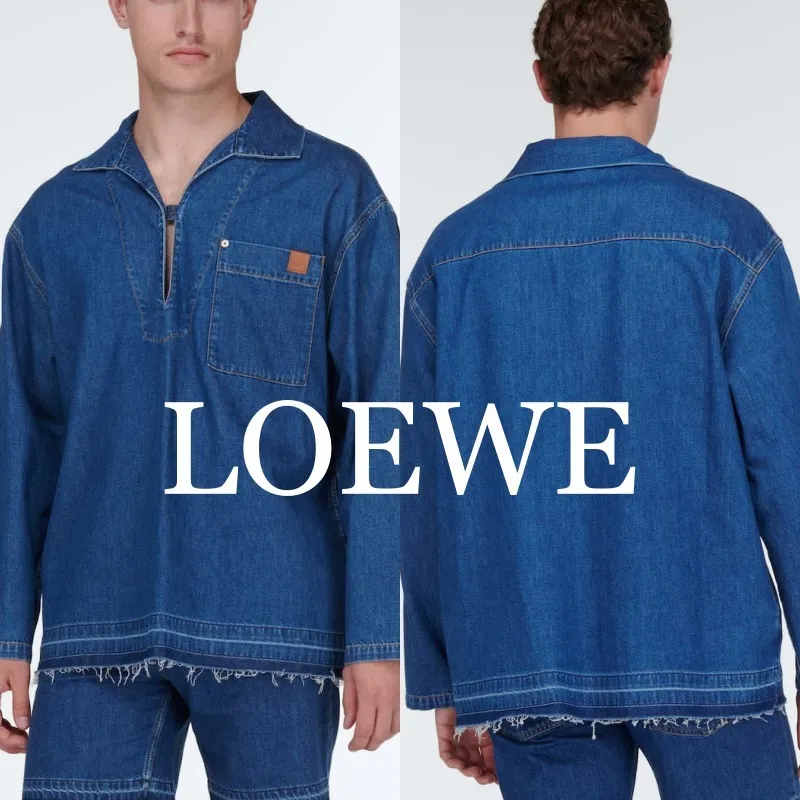 LOEWE  |Unisex Street Style Long Sleeves Plain Cotton Luxury