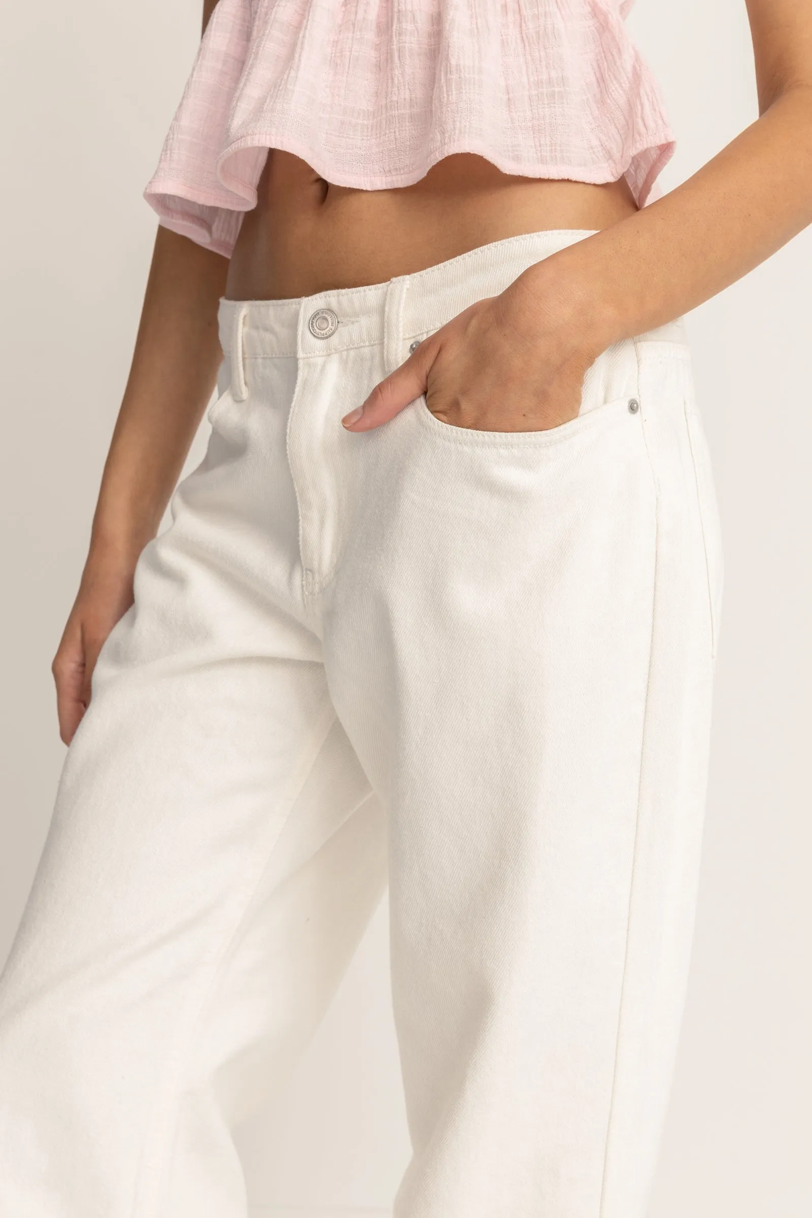 Lula Low Rise Pant Cream