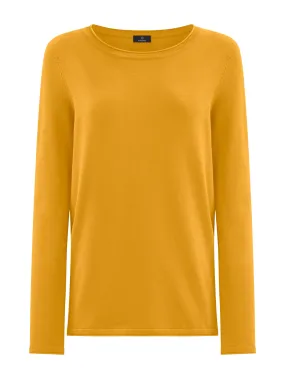 Maglia girocollo in Summertime - Golden Spice