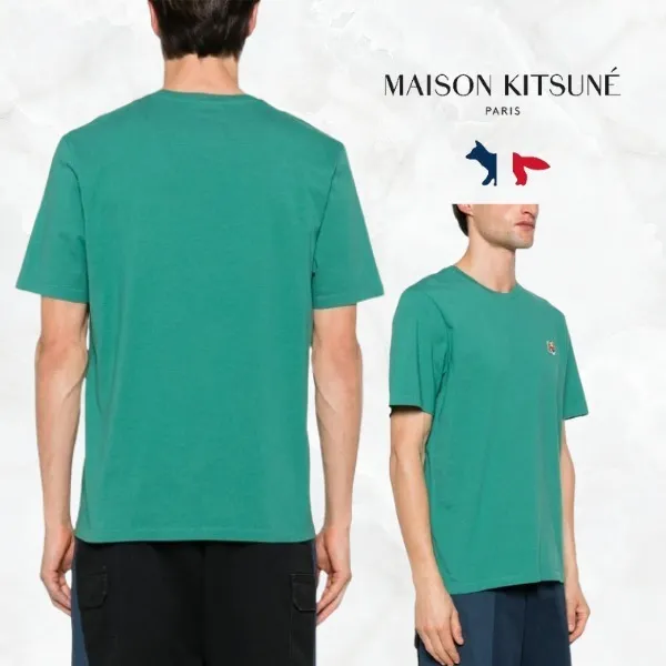 MAISON KITSUNE  |Plain Short Sleeves Designers T-Shirts