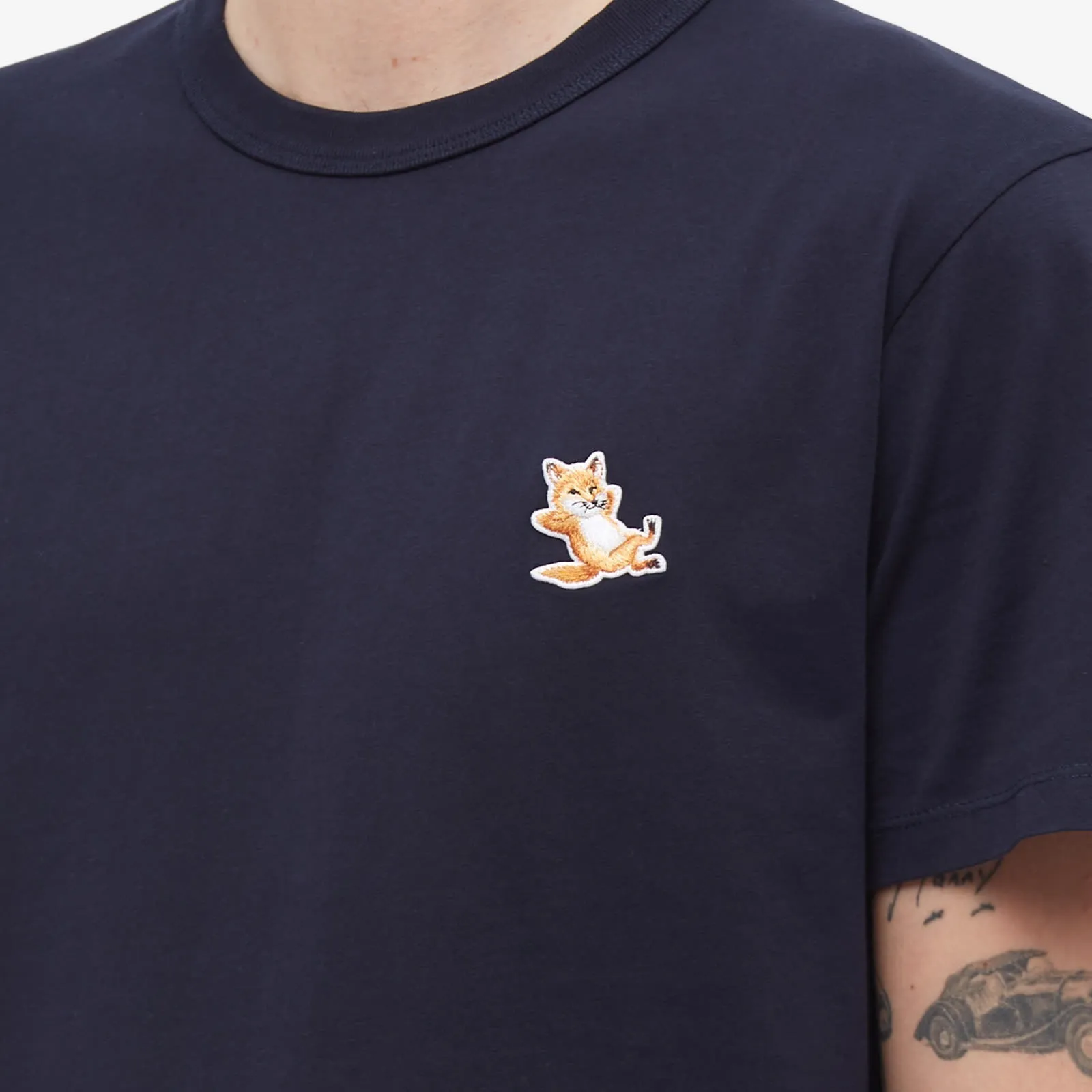 MAISON KITSUNE  |Short Sleeves Logo Designers T-Shirts