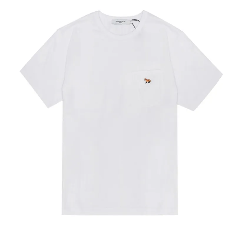 MAISON KITSUNE  |Street Style Short Sleeves Logo Designers T-Shirts