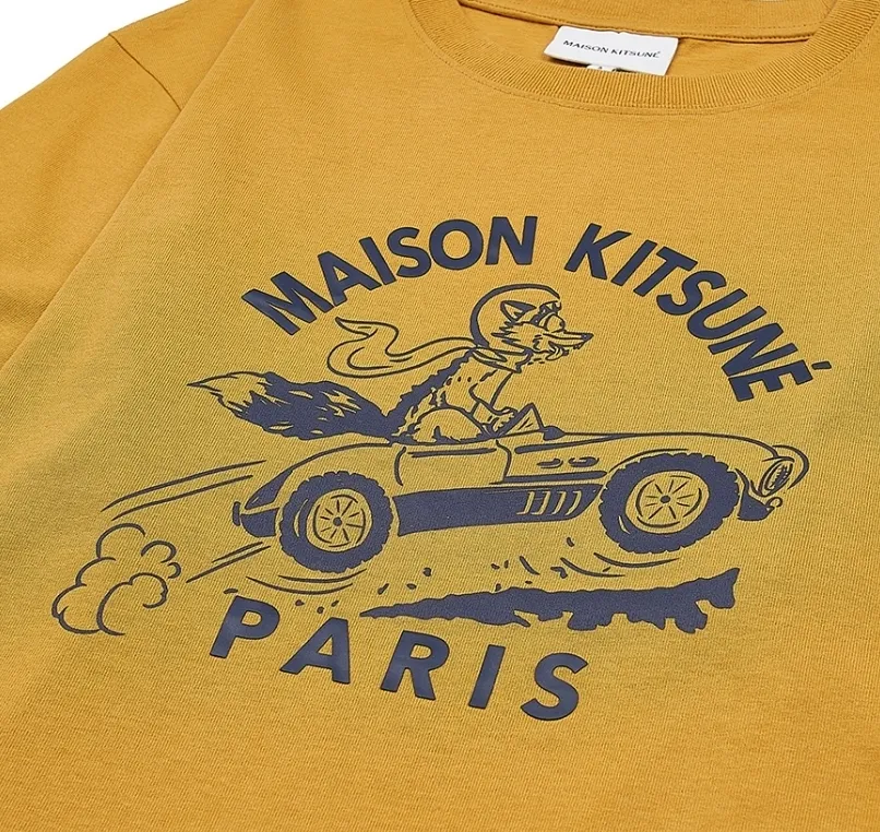 MAISON KITSUNE  |Unisex Plain Cotton Short Sleeves Logo Designers T-Shirts