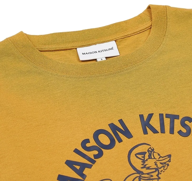 MAISON KITSUNE  |Unisex Plain Cotton Short Sleeves Logo Designers T-Shirts