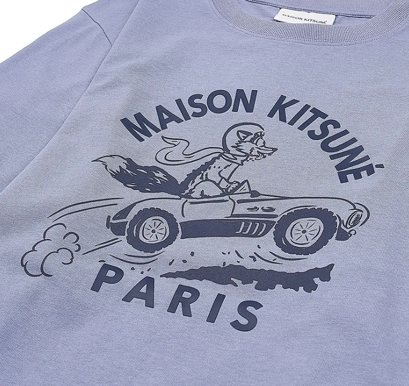 MAISON KITSUNE  |Unisex Plain Cotton Short Sleeves Logo Designers T-Shirts