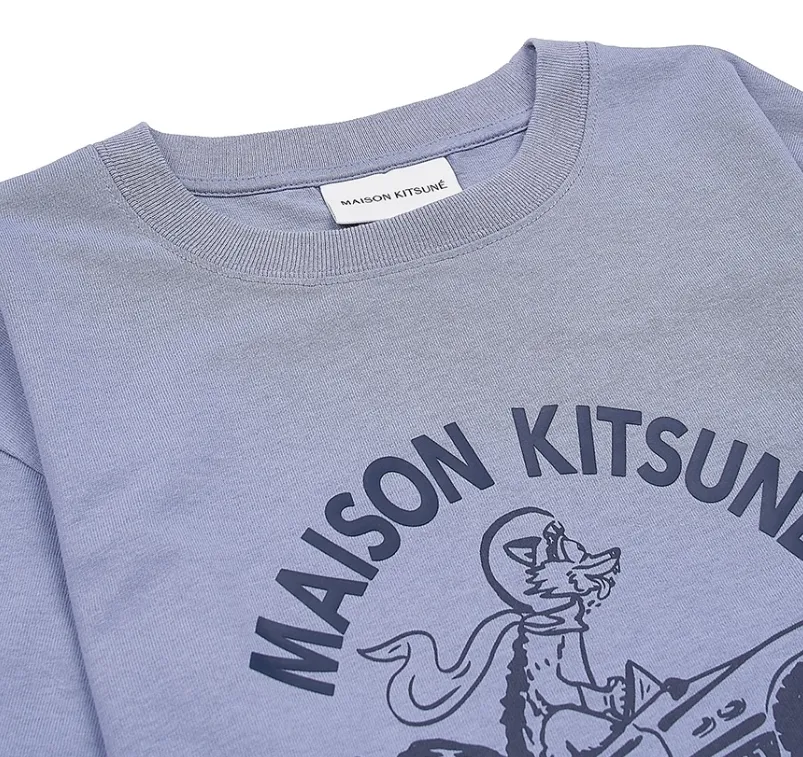 MAISON KITSUNE  |Unisex Plain Cotton Short Sleeves Logo Designers T-Shirts