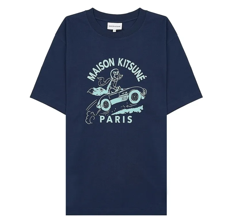 MAISON KITSUNE  |Unisex Plain Cotton Short Sleeves Logo Designers T-Shirts