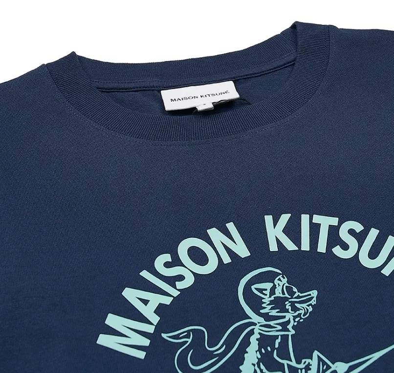 MAISON KITSUNE  |Unisex Plain Cotton Short Sleeves Logo Designers T-Shirts