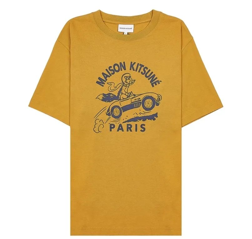 MAISON KITSUNE  |Unisex Plain Cotton Short Sleeves Logo Designers T-Shirts