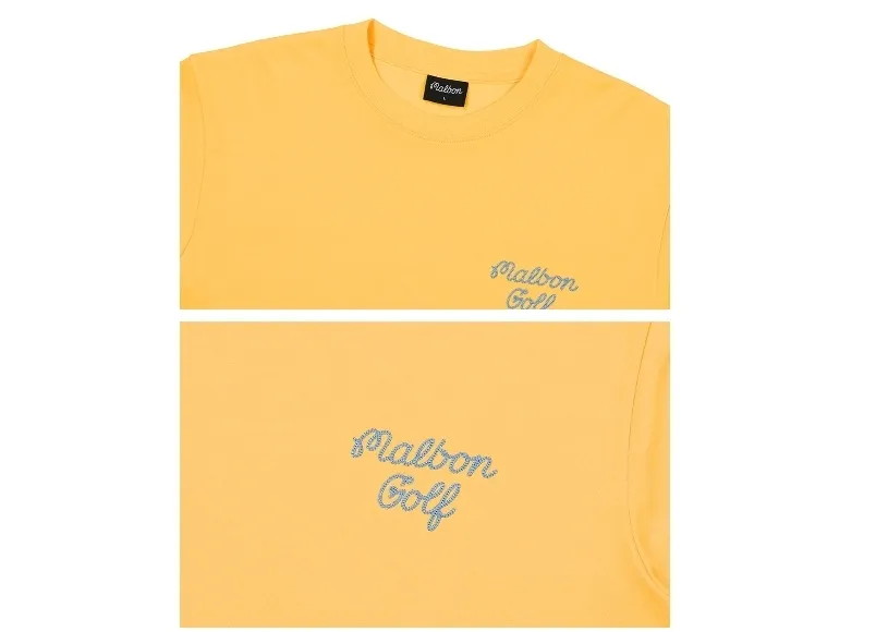 Malbon Golf  |Street Style Plain Cotton Logo T-Shirts