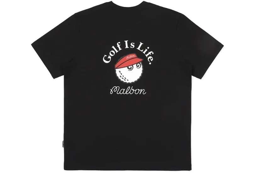 Malbon Golf  |Street Style Plain Cotton Logo T-Shirts