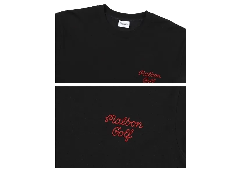 Malbon Golf  |Street Style Plain Cotton Logo T-Shirts