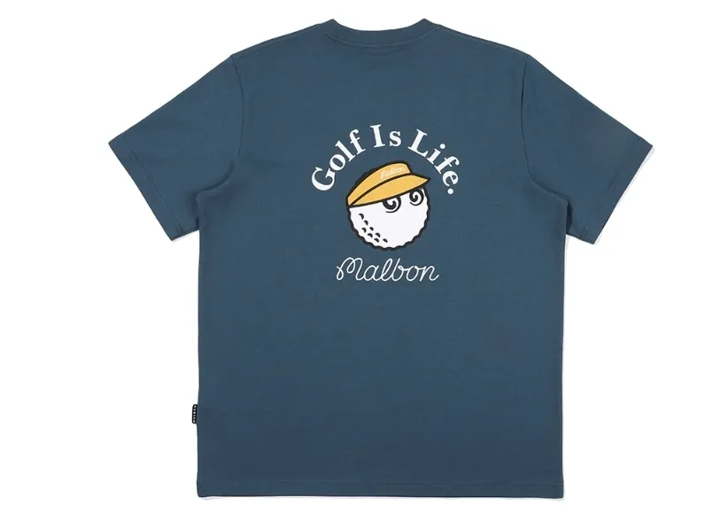 Malbon Golf  |Street Style Plain Cotton Logo T-Shirts