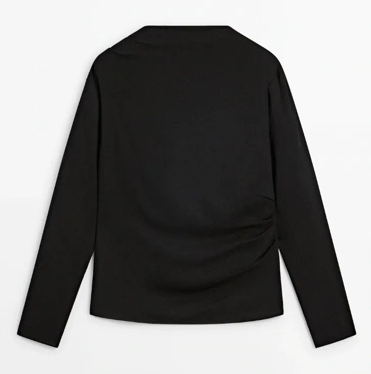 MANGO  |Casual Style Long Sleeves Plain Elegant Style