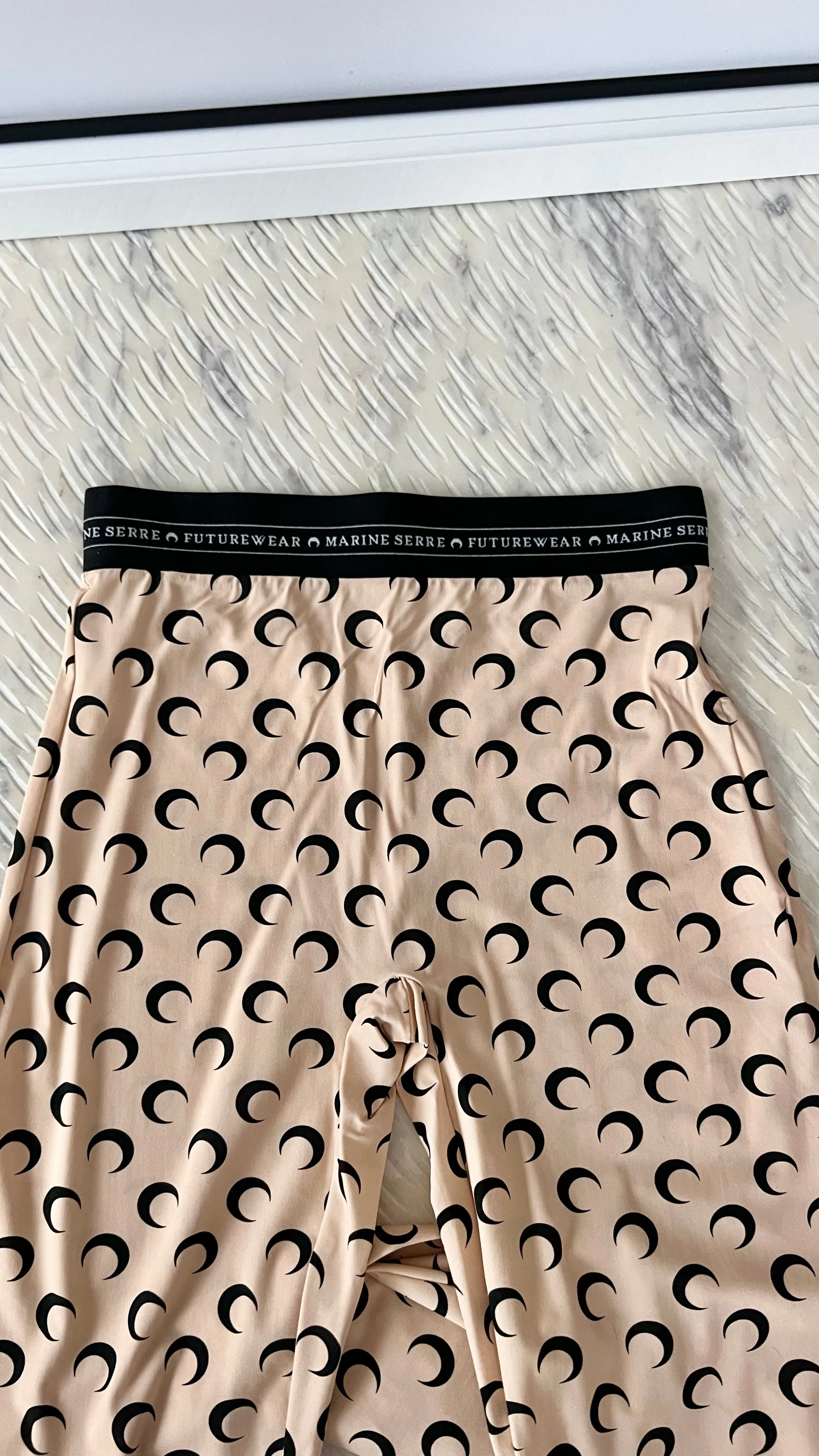 Marine Serre Crescent Moon-print leggings