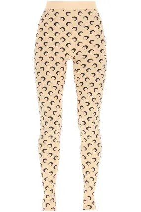 Marine Serre Moon-Printed Stretched Leggings