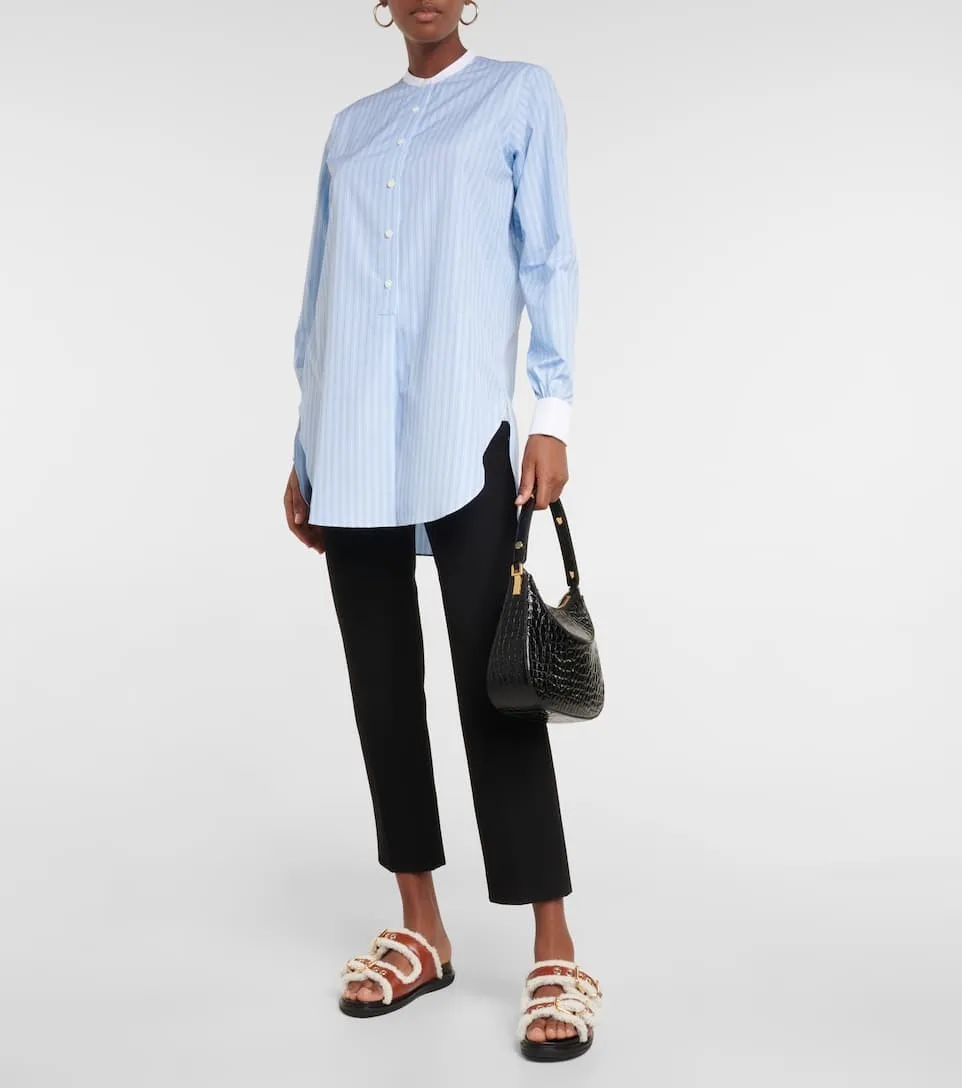 MARNI  |Stripes Long Sleeves Cotton Long Shirts & Blouses