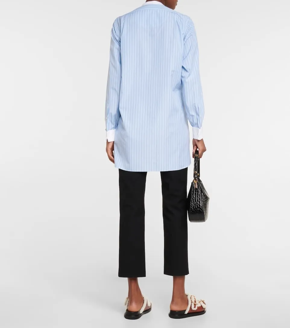 MARNI  |Stripes Long Sleeves Cotton Long Shirts & Blouses