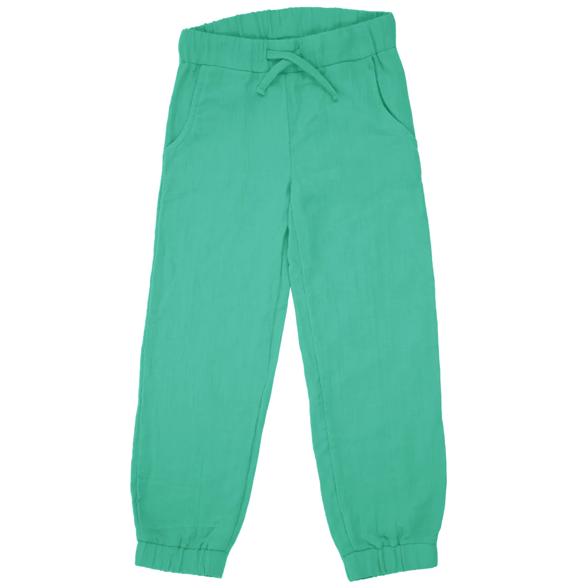 Maxomorra Green Organic Cotton Muslin Trousers