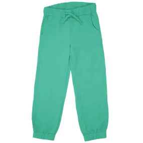 Maxomorra Green Organic Cotton Muslin Trousers