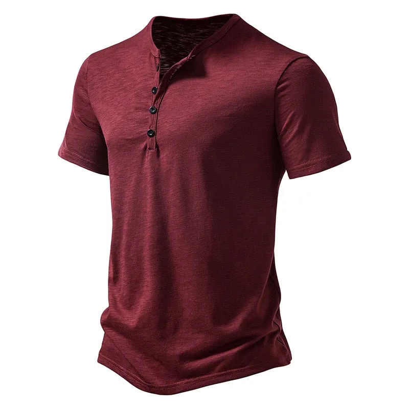 Men's Summer Polyester Solid Pattern Slim Fit Short Sleeve Polo Shirts