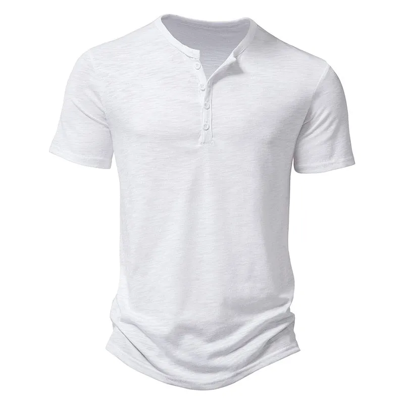 Men's Summer Polyester Solid Pattern Slim Fit Short Sleeve Polo Shirts