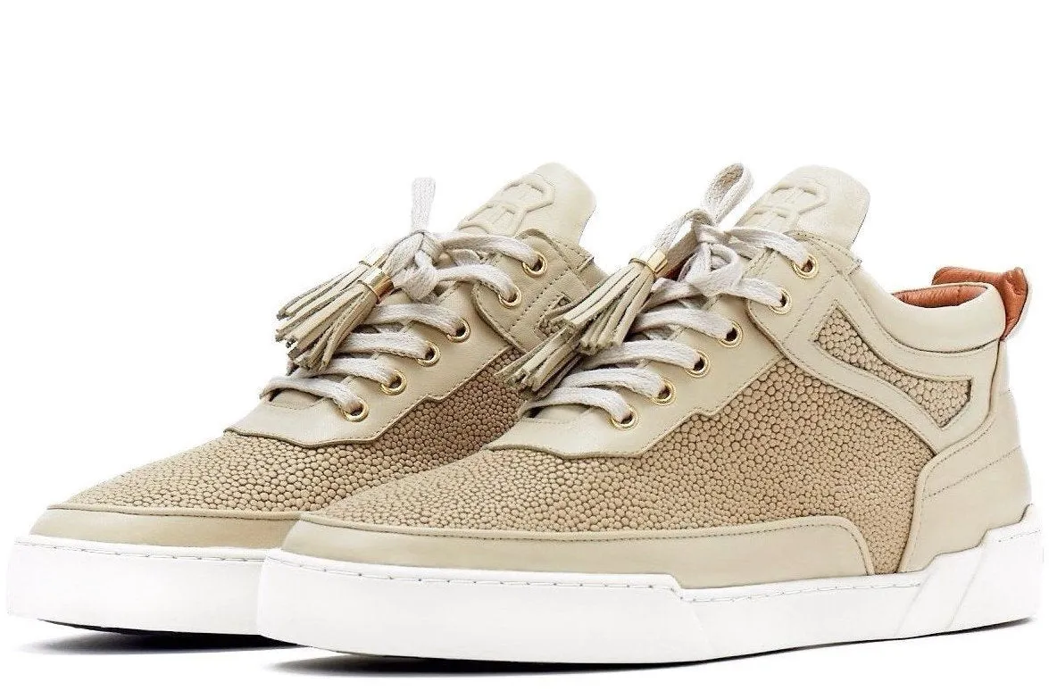 Mid-Top BEIGE NAPPA STRINGRAY